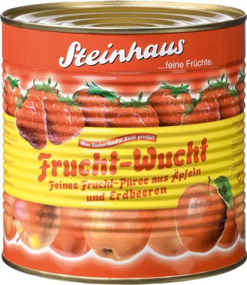 Obrázek produktu pro Steinhaus Frucht Wucht jahodové neslazené nejjemnější ovocné pyré 2650g