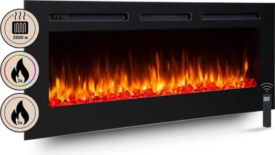 Produktbild von Elektrokamin BALDERIA Fiamma 60 - Einbaukamin - Schwarz