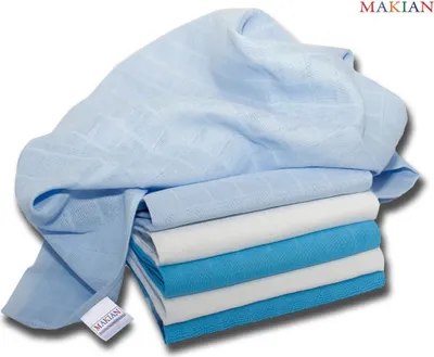 Produktbild von Makian Mullwindeln 70x70 cm 6-er Pack