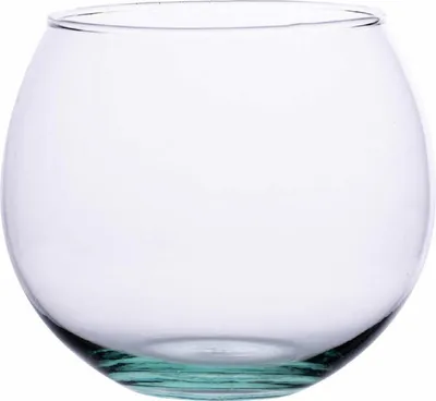 Immagine prodotto di Ecoglassworks Vase Glaskugel, Dekovase, Glasvase, Recyceltes Glas, Transparent, Ø 25 cm, Ball D-25