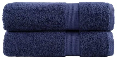 Zdjęcie produktu dla Ręczniki vidaXL Premium SOLUND, 2 szt., granatowe, 50 x 100 cm, 600 g/m²