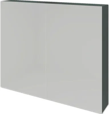 Produktbild von Spiegelschrank Sanox 80 x 12 x 65 cm petrol 2-türig doppelt verspiegelt