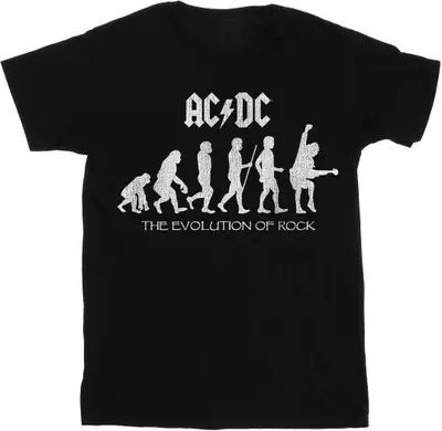 Produktbild von AC/DC - "The Evolution of Rock" T-Shirt für Mädchen BI4071 (128) (Schwarz)
