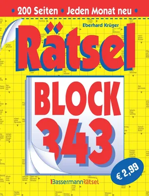 Produktbild von Rätselblock 343 (5 Exemplare à 2,99 EUR)