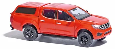 Produktbild von Busch 53707 - H0 - Nissan Navara mit Hardtop, Rot - Neu