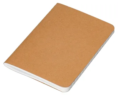 Obrázok produktu pre Zápisník A6 linkovaný "papier" z recyklovaného kraftového papiera 70 g/m² na papier - zápisník, kniha receptov, denník a diár - hnedý