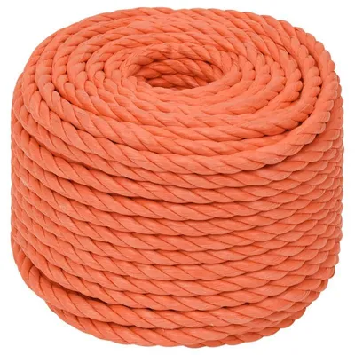 Image de Corde de travail, diamètre 10 mm, longueur 25 mètres, couleur orange