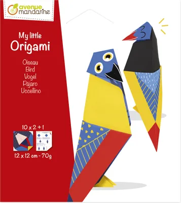 Produktbild von Avenue Mandarine 6x My little Origami, Vogel, 20 Bl 12x12 cm, 70g OR516C
