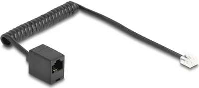 Obrázek produktu pro DELOCK Telefonkabel/Spiralkabel RJ11 St. zu RJ45 Bu. 1m