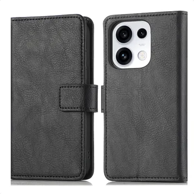 Zdjęcie produktu dla Etui ochronne typu klapka Imoshion, luksusowe, dla Oppo Reno 16 / 16 Pro - czarne