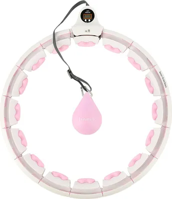 Image de Massage hula hop HMS HHW06 avec poids et compteur rose