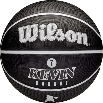 Produktbild von Wilson NBA Player Icon Kevin Durant Outdoor Ball WZ4006001XB, Basketballbälle, Unisex, Schwarz, Größe: 7