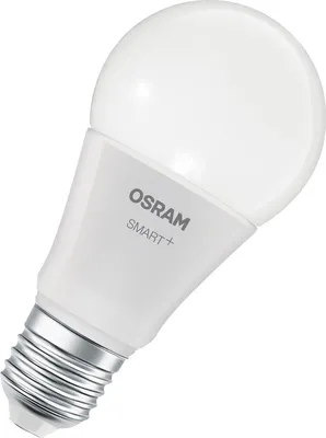 A white LED light bulb with a silver base is shown against a white background.
