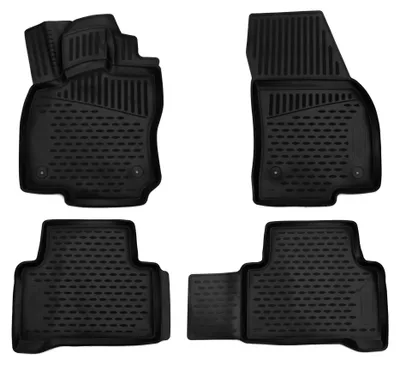 Produktbild von AD Tuning Gummi Fußmatten Set für VW Touran 2 Typ 5T, Bj. 2015-