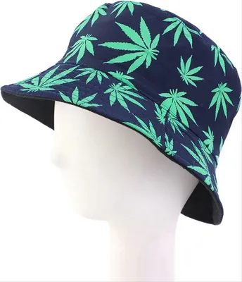 Produktbild von CHPN - Hut - Eimerhut - Eimerhut - Eimerhut - Unkrautdruck - Blau/Grün - Einheitsgröße - Festivalzubehör - Sonnenhut