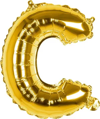Produktbild von Folienballon C gold 36 cm