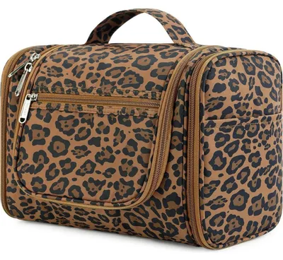 Produktbild von Waschtasche zum Aufhängen Groß Braun Leopard
