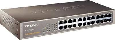 Produktbild von TP-Link 24-port 10/100Mbit/s Desktop/Rackmount Switch, Unmanaged, Fast Ethernet (10/100), Rack-Einbau