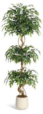Immagine prodotto di Albero artificiale Ficus - Pianta artificiale - 180 cm - Plastica - Per esterni - Da tavolo - Verde