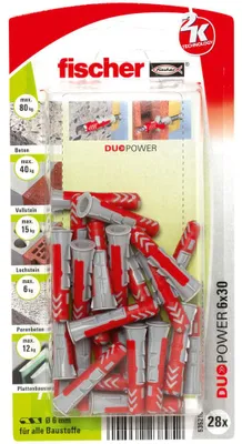 Produktbild von Dübel DUOPOWER 6X30 K DE