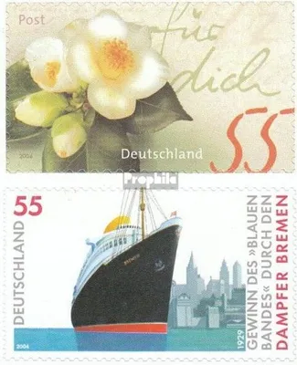 Produktbild von Briefmarken BRD (BR.Deutschland) 2004 Mi 2416,2417 (kompl.Ausg.) selbstklebende Ausgaben gestempelt Post