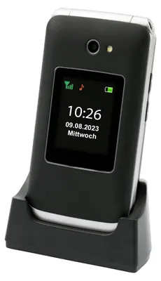 Produktbild von Vitus 4G Klappbare Senioren Mobiltelefon mit Großtasten schwarz