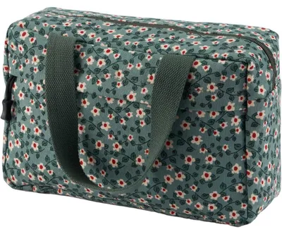 Produktbild von Kosmetiktasche Groß Damen Cord Grün-a 30x20x10cm
