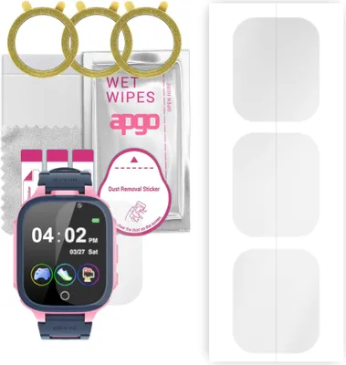 Produktbild von apgo 3 Stück Schutzfolie, klar, kompatibel mit Kesasohe S23B Smartwatch, Hydrogel Displayschutzfolie mit Positionierhilfe, Displayfolie, robust und kratzfest