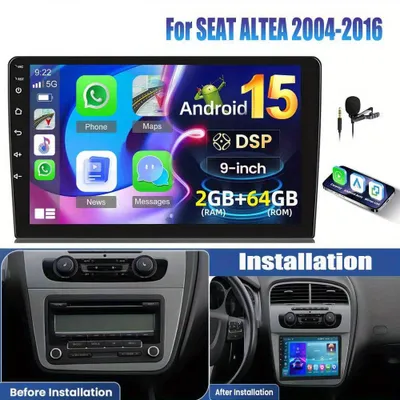 Immagine prodotto di Autoradio per Hyundai i40 con schermo touchscreen HD da 9 pollici e CarPlay wireless