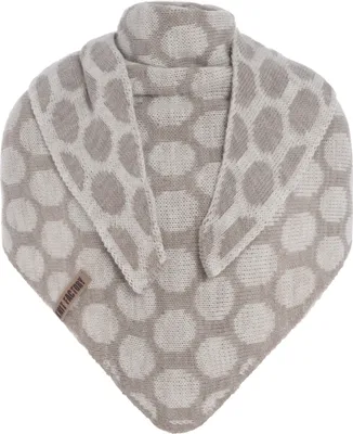 Produktbild von Knit Factory Liva Dreiecksschal - Beige/Iced Clay - 180x75 cm