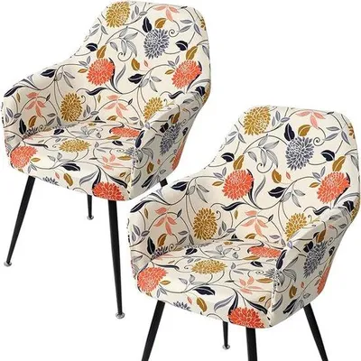 Produktbild von Famanu Stuhlhussen Set - Stretch - Beige - 4 Stück