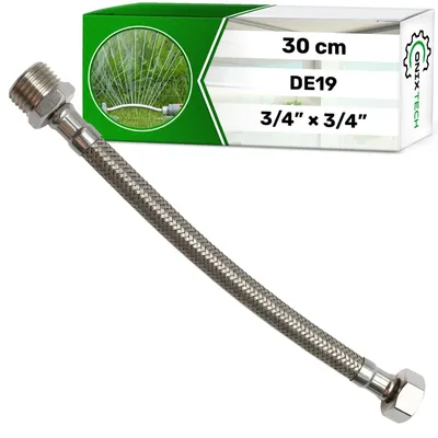 Flexi-Schlauch 30 cm, 3/4" x 3/4", Edelstahl, 10 bar