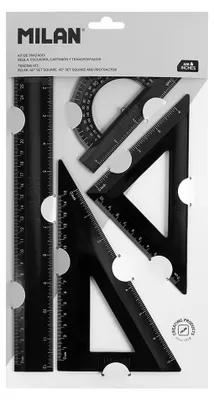 Image de Règles Pour Dessiner Des Ombres, 4 Pièces, Blister