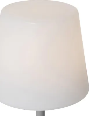 Produktbild von Tischleuchte Grau wiederaufladbar inkl LED und Dimmer IP54 Jude