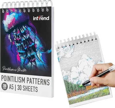 Produktbild von int!rend A5 Malbuch Erwachsene Pointillismus - Ausmalbuch fr Erwachsene Adult Coloring Book - 30 Vor