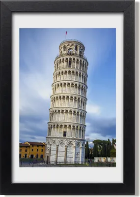 Produktbild von Bild 20x30 MDF-Rahmen, Wandkunst Der schiefe Turm von Pisa