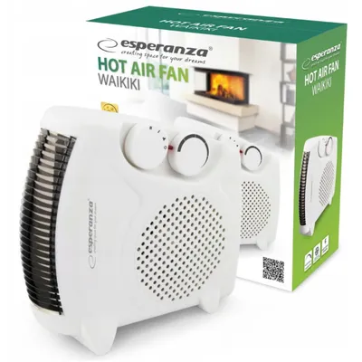 Produktbild von Tragbarer Heizlüfter Esperanza EHH004 Weiß Schwarz 1000 W 2000 W