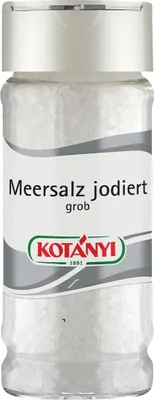 Produktbild von Kotanyi Meersalz jodiert grob 80 g in 80 ml Glas