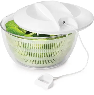 Produktbild von Famanu Salatschleuder weiß - ideal zum Trocknen von Salat und Gemüse