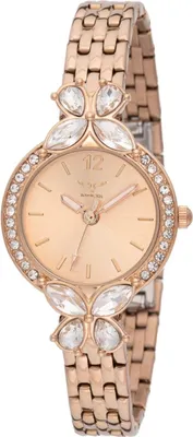 Produktbild von Invicta Wildflower 69108 Damen Uhr - Quartz Bewegung - Edelstahl mit roségoldenem Zifferblatt - 30 mm