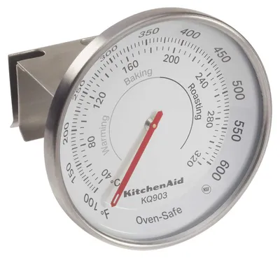 Productafbeelding van KitchenAid Wereldwijd gecertificeerde oventhermometer, zwart, 7,62 cm