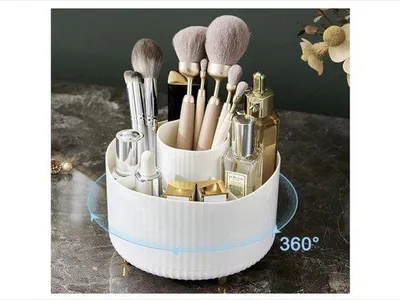 Produktbild von Make-up Organizer mit 5 Fächern, Schminktuchhalter, Schminkbox für Parfum und Schmuck