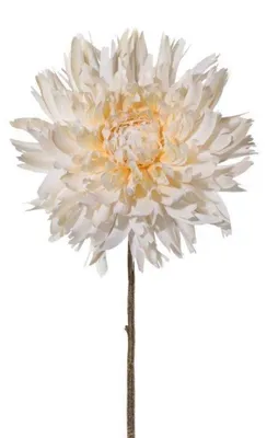 Produktbild von Künstliche Chrysantheme 56cm. Dekoblume Kunstblume. Creme