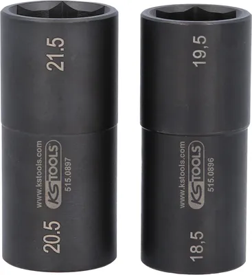 Zdjęcie produktu dla KS TOOLS Zestaw nasadek 515.0895 Stal chromowo-molibdenowa 320g