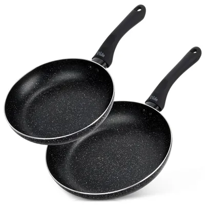 Obrázok produktu pre Vilde | Panvice na vyprážanie sada 2 ks - Ø 20/24 cm - Hliník - Nepriľnavý povrch - Indukcia - SIMPLE HOME