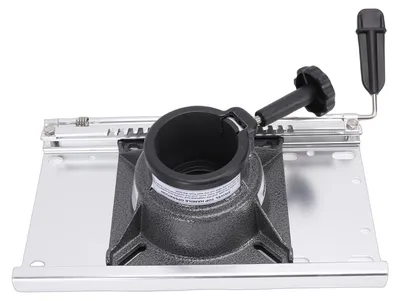 Produktbild von Bootssitzschieber 5,51 Zoll vorne und hinten, Schiebeverstellung aus Aluminiumlegierung mit Griff und Verriegelungshalterung für Sockelpfosten mit 2-7