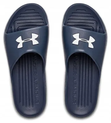 Produktbild von Under Armour UA Core PTH Slides, uni, Uni, Erwachsener, Rutschen, Navy, Einfarbig, Academy / White - 400