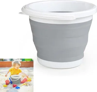 Image de Réservoir d'eau pliable 3 L, gris, pour la pêche et les voyages