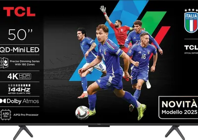 Immagine prodotto di TCL Serie C69K Smart TV QD-MiniLED 4K 50 pollici 50C69K, 144Hz, audio Onkyo 2.1, Dolby Vision IQ & Atmos, Google TV