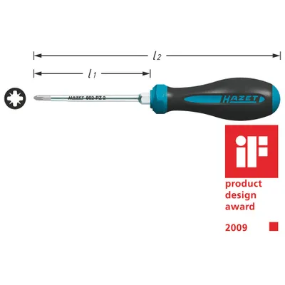 Produktbild von HAZET HEXAnamic-Schraubendreher 802-PZ3 Pozidrivschrauben PZ